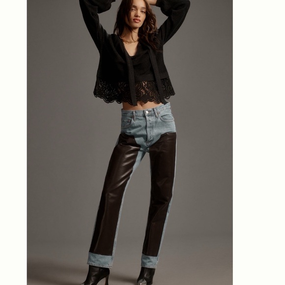 NWT Anthropologie Lace Knit Tunic Sweater XL - Picture 5 of 11